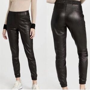 SPANX Faux Leather Jogger Pants